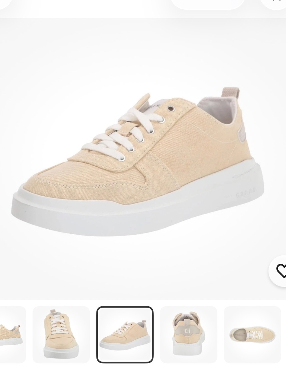 Cole Haan Women's GrandPro Rally Canvas Sneaker in Shortbread